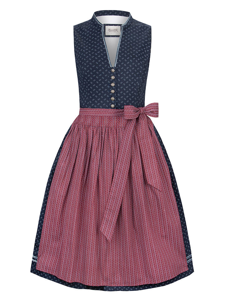 Stockerpoint Dirndl ''Renata'' on Dunkelblau/ Bordeaux günstig kaufen
