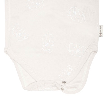 Wickelbody kurzarm GOTS, beige