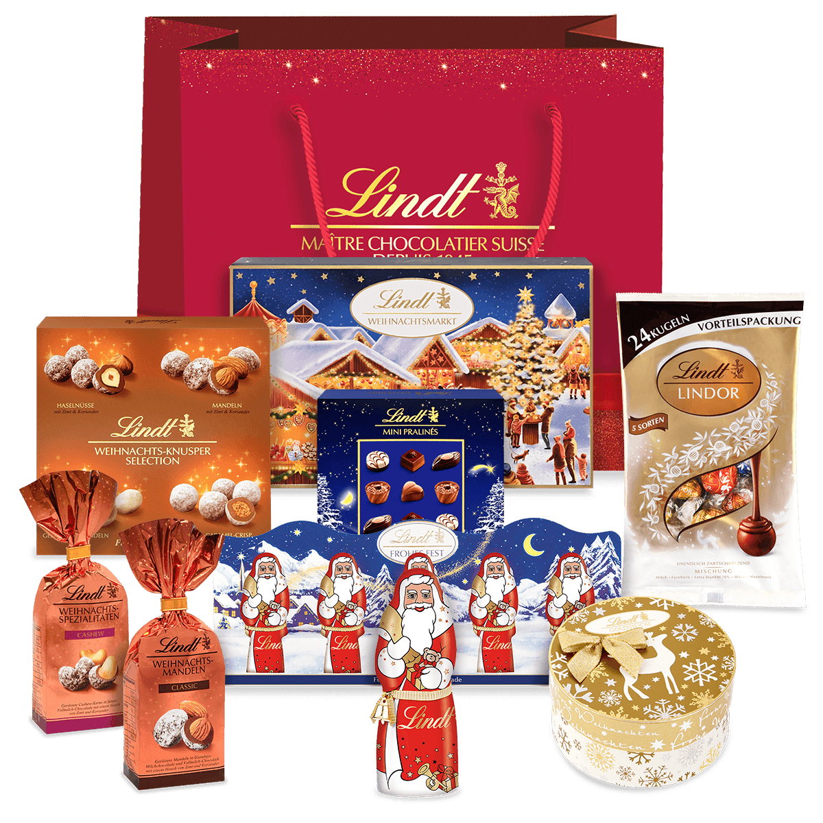 Lindt Favoriten Weihnachtsgeschenkset, 1144g
