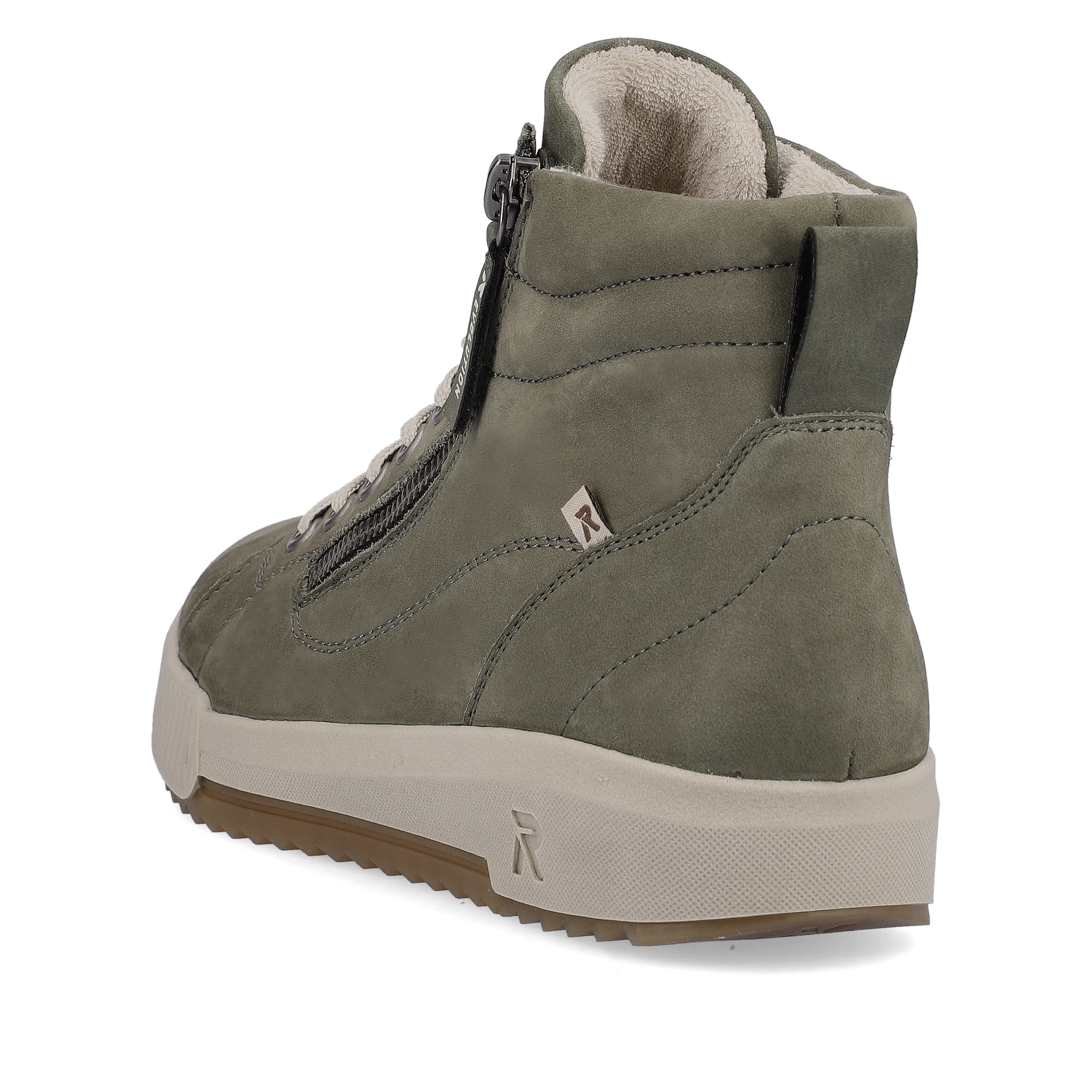 Rieker Damen Sneaker High khaki green