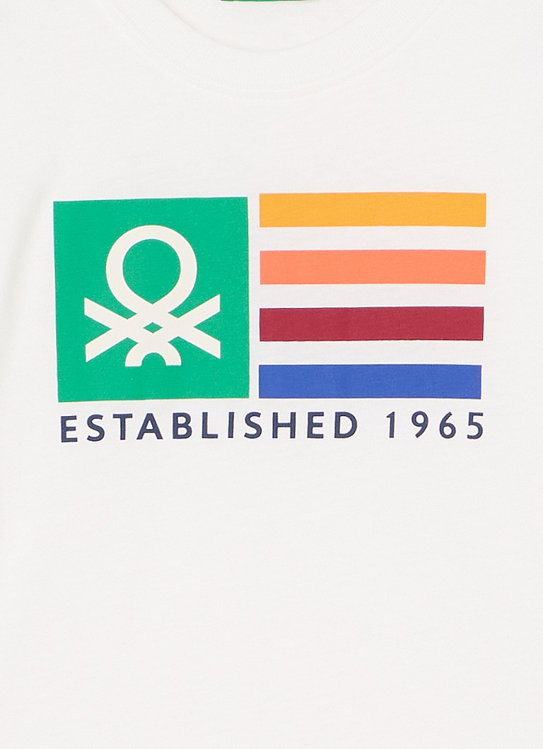 Benetton košulja dugih rukava s printom logotipa
