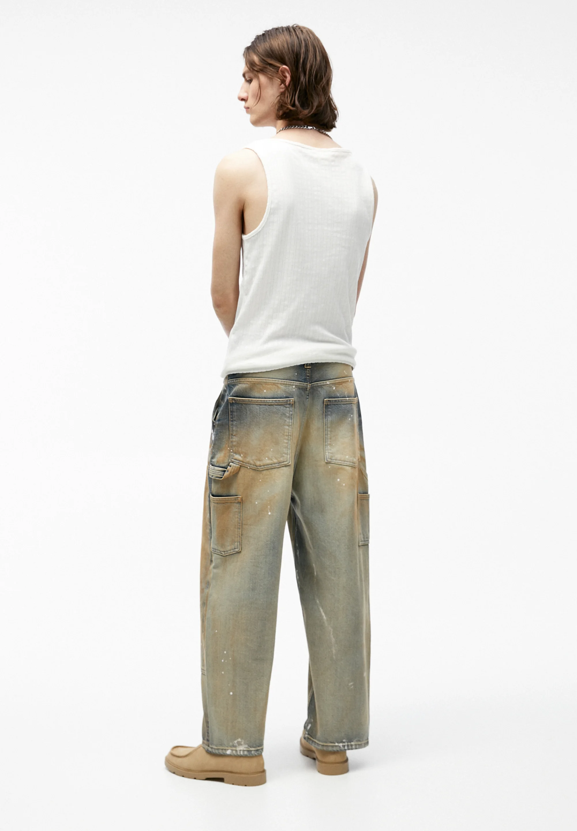 PULL&BEAR LAVADO - Vaqueros holgados