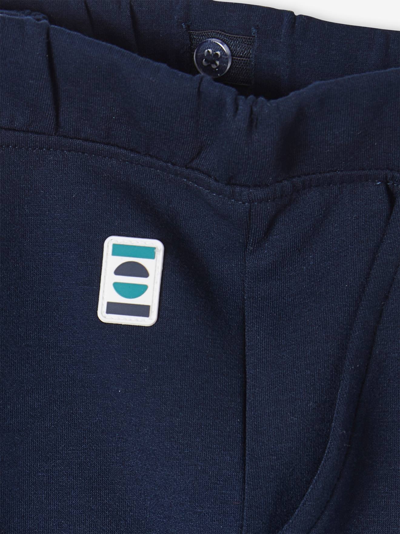 Pantalon jogging foot garçon encre