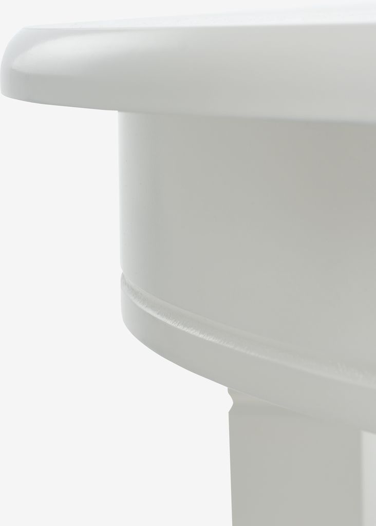 KIRKEBY KIRKEBY mesa de jantar Ø110 branco