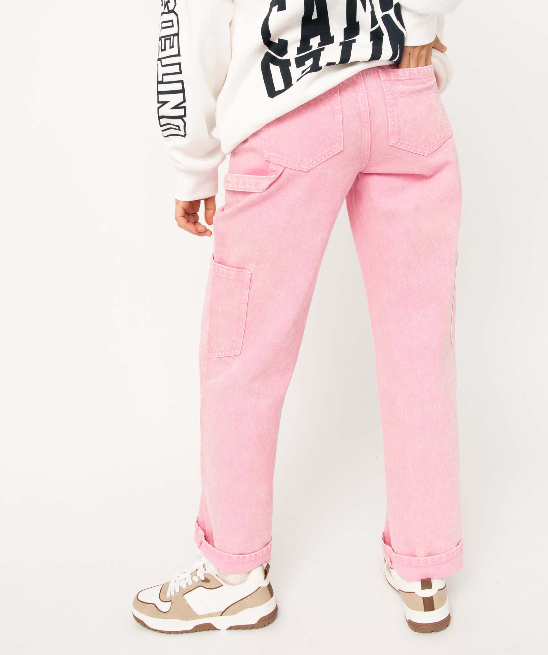 Jean femme coupe large - Camps United rose | GEMO