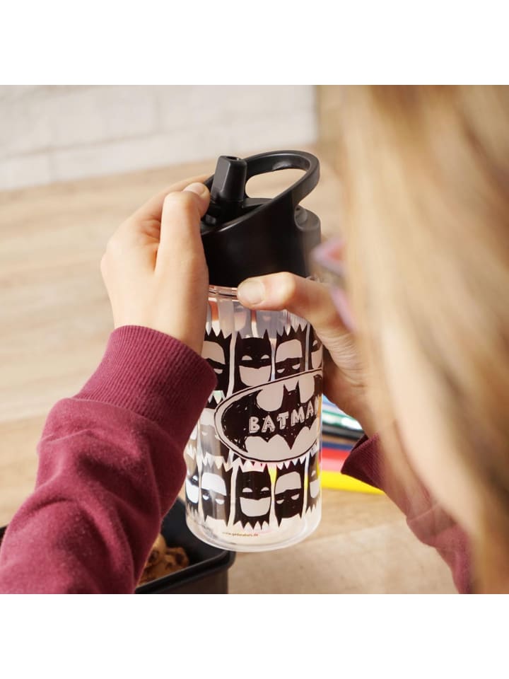 Geda Labels Trinkflasche Batman Kids in Schwarz - 450 ml günstig kaufen onesize