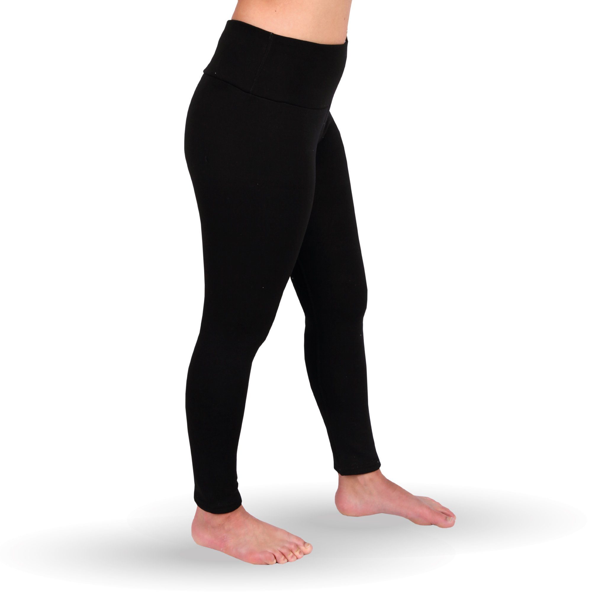 hemmy Fashion Thermoleggings High Waist Thermohose Damen Thermo Leggins, gefütterte Hose Innenfleece - warme Winter Hose
