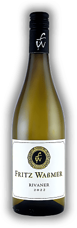 Fritz Waßmer, Rivaner, Gutswein, trocken, 2022, Baden  Fritz Waßmer, Rivaner, Gutswein, trocken, 2022, Baden   Jahrgang 2022 - 0,75	 Liter - Vol 11,5%