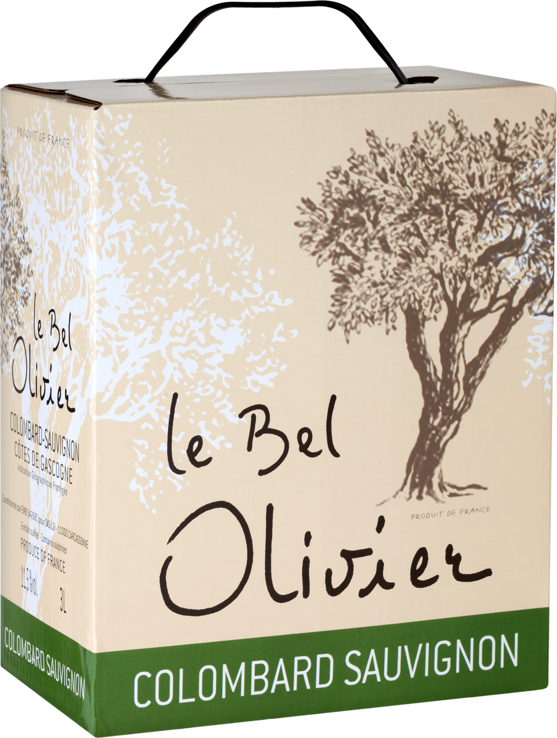 Les Grands Vins du Saint Chinian Colombard Sauvignon, Le Bel Olivier, 3,0 Liter