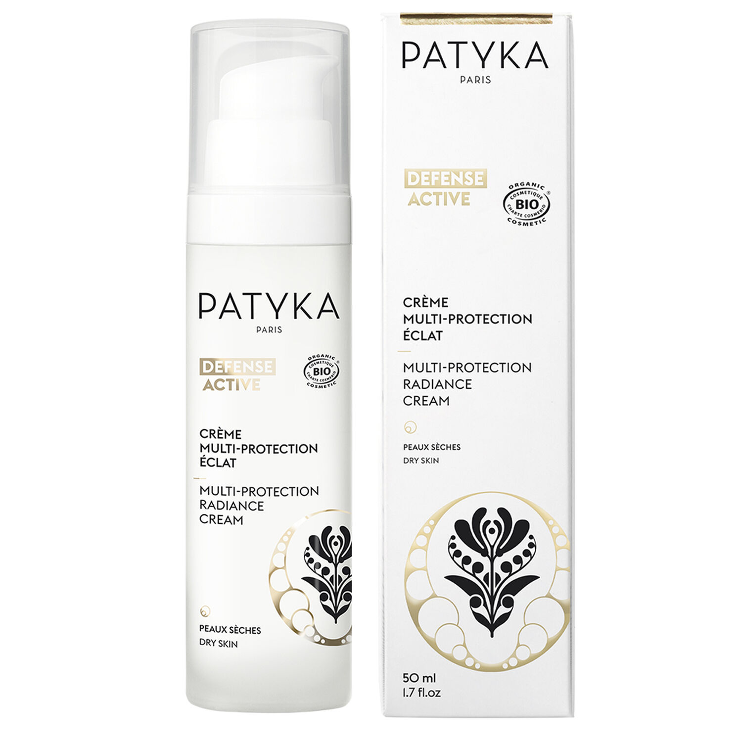 Patyka Defense Active Crème Multi-Protection Éclat peaux sèches