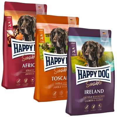 Happy Dog Supreme Kulinarische Weltreise 3 x 4 kg