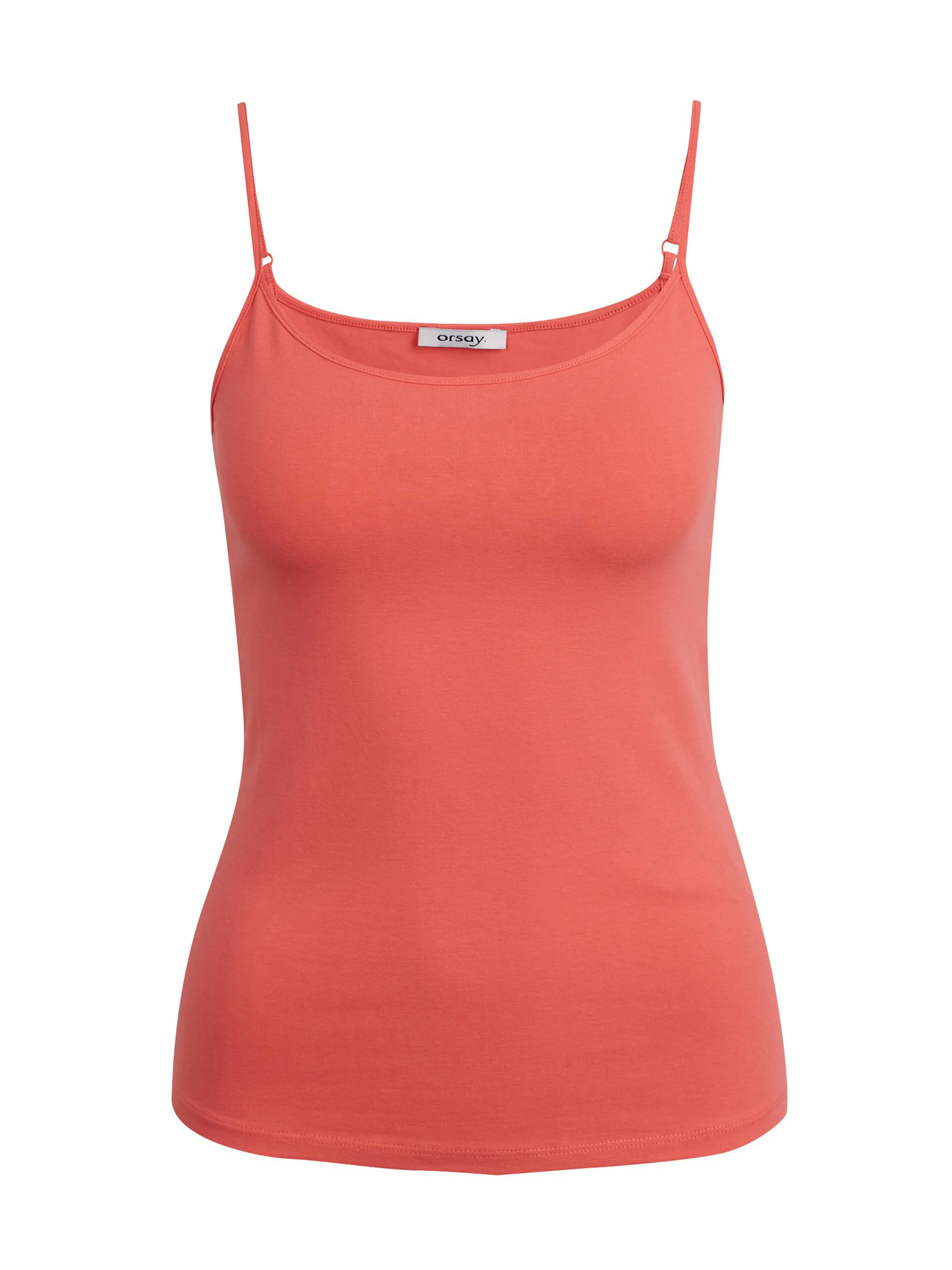 Korallfarbenes Damen-Basic-Tank-Top ORSAY