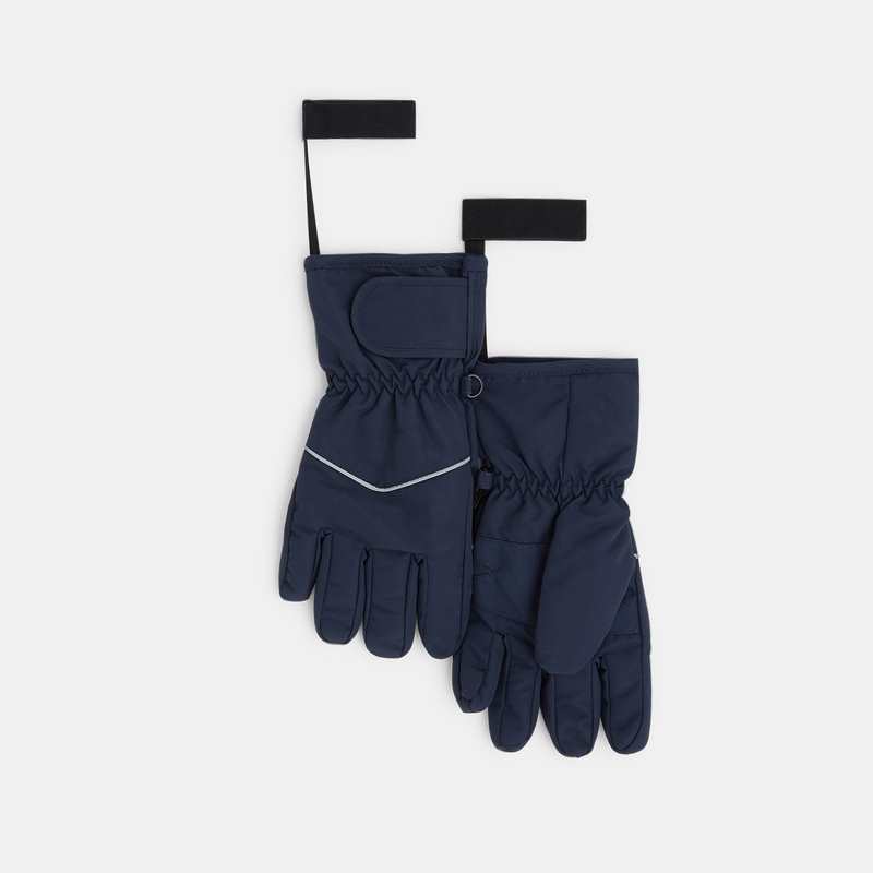 Gants de ski imperméables gris garçon