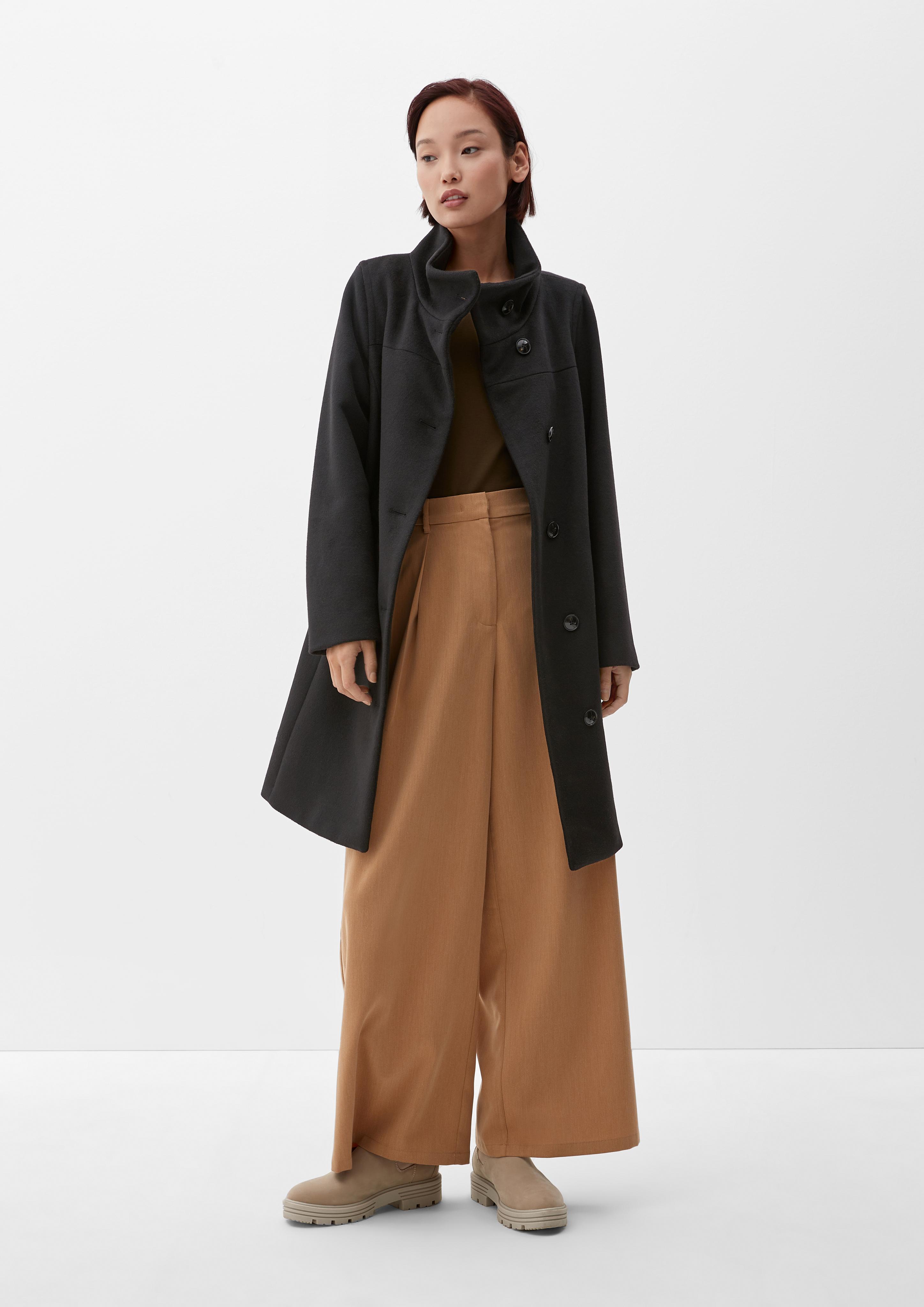 Wollmixmantel in klassischem Look  2116948-9999