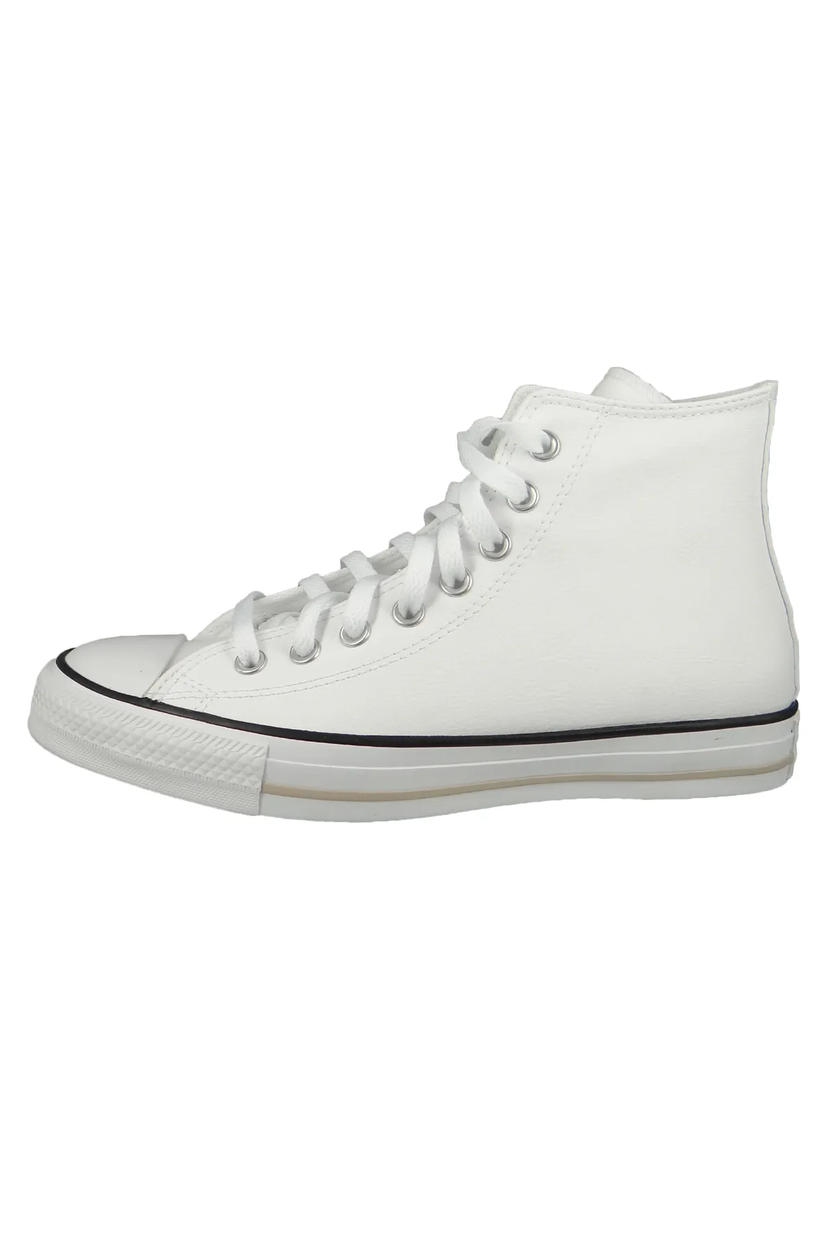 converse  Herren High Sneaker Chuck Taylor All Star 170861C Weiß White Red Bark String Leder