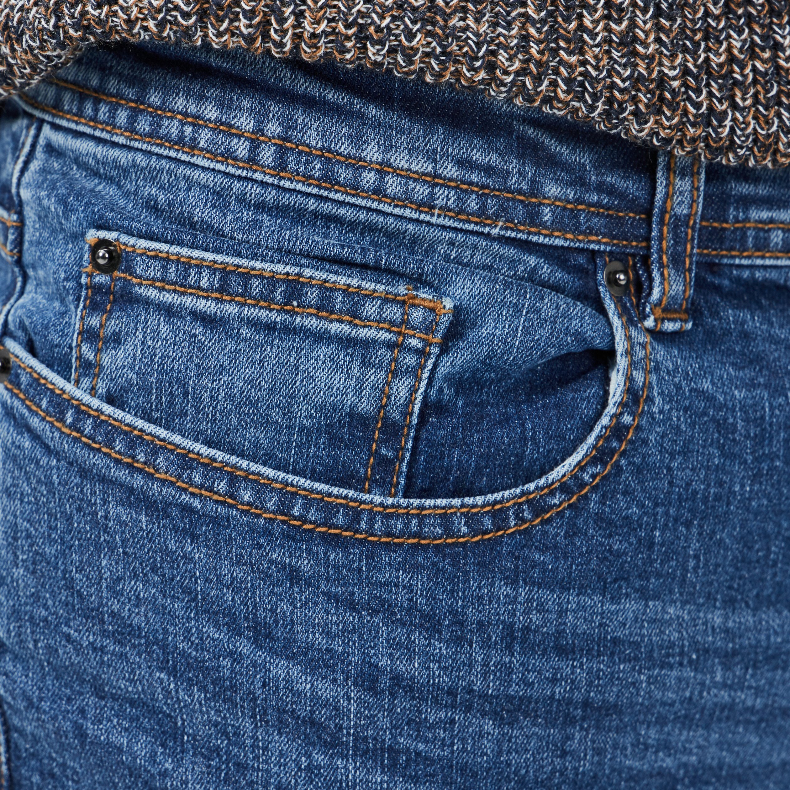 Jeans slim taille standard denim double stone homme | La Halle