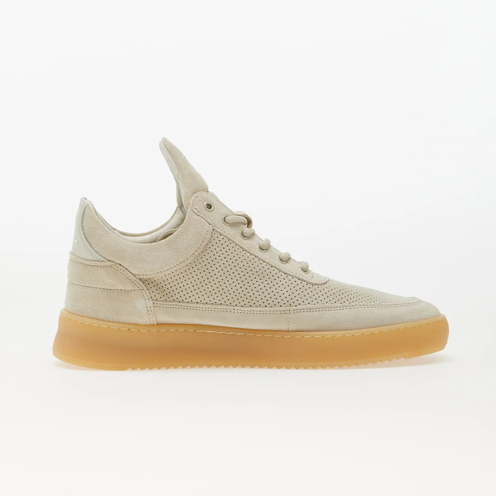Filling Pieces Low Top Perforated Suede 10122791890 / weiss