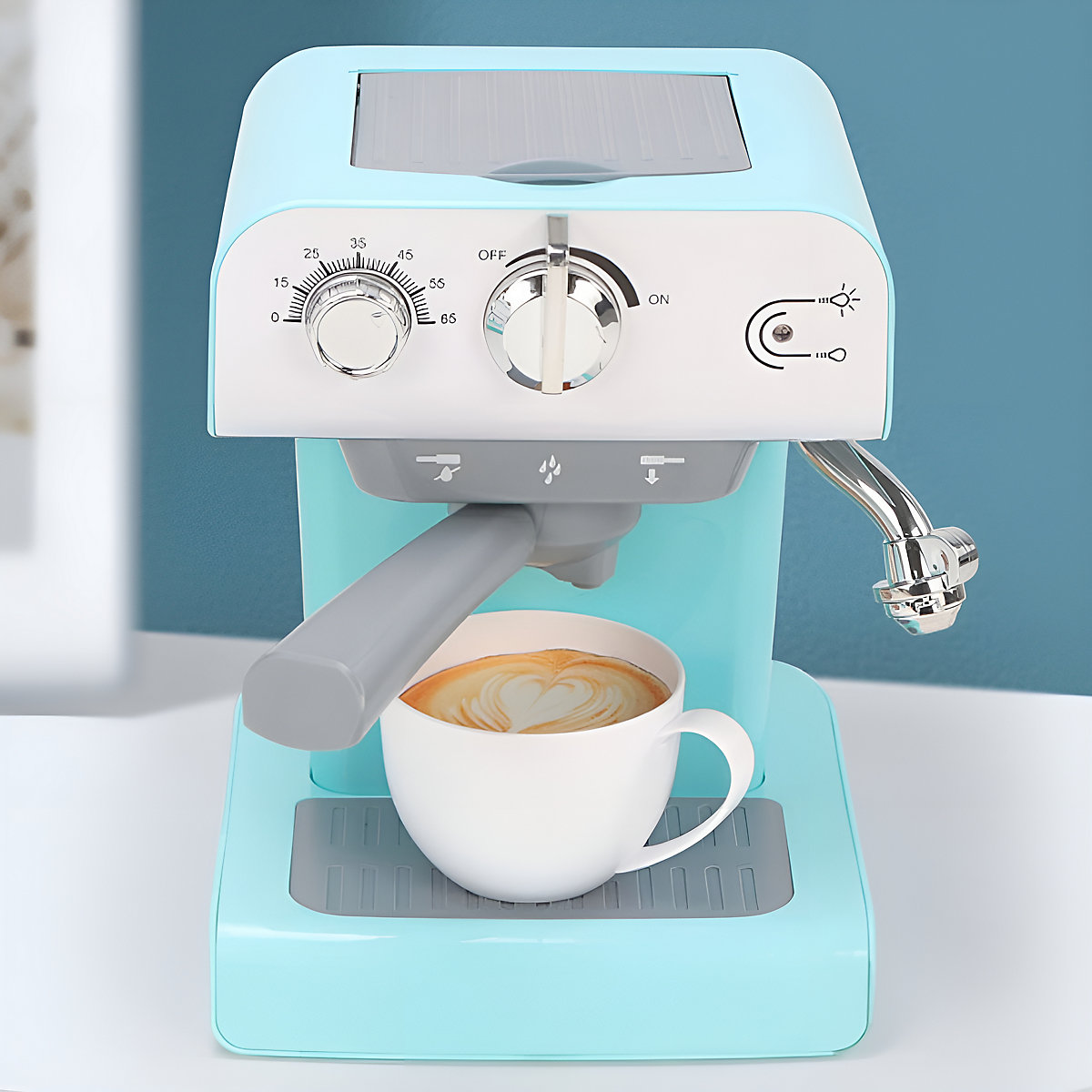 Simulierte Haushaltsgeräte für Kinder Kaffeemaschine mit Soundeffekten und Spray