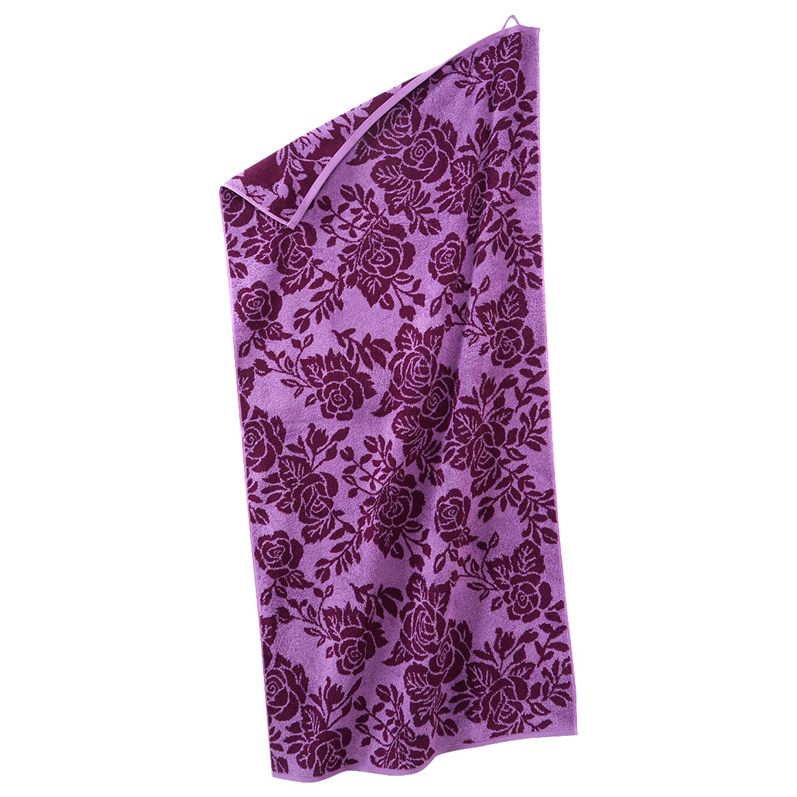 Duschtuch mit Rosen-Dessin