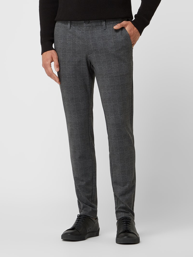 Tapered Fit Hose mit Stretch-Anteil Modell 'Mark' in schwarz