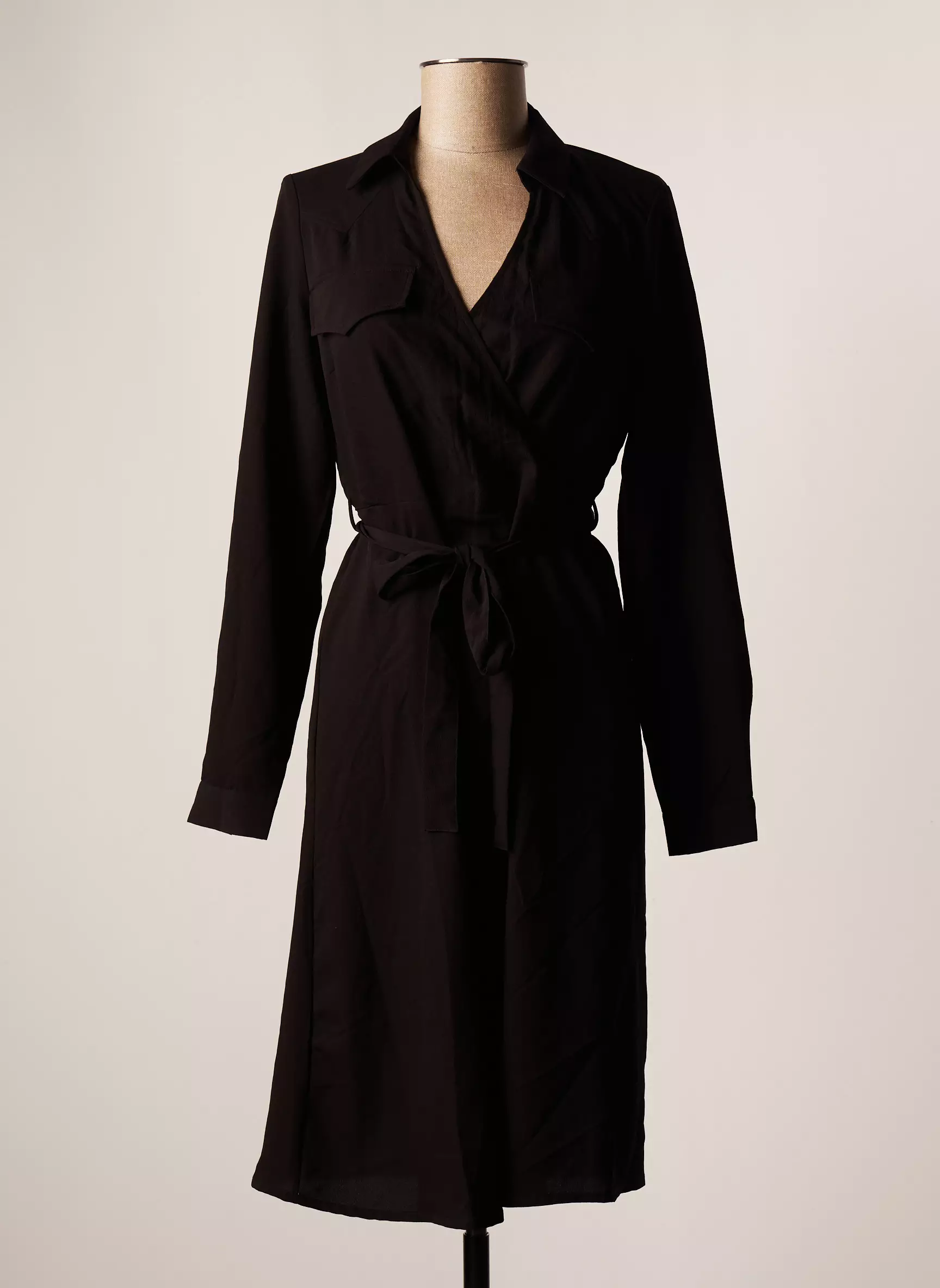 Vero Moda Robes Mi Longues Femme couleur noir