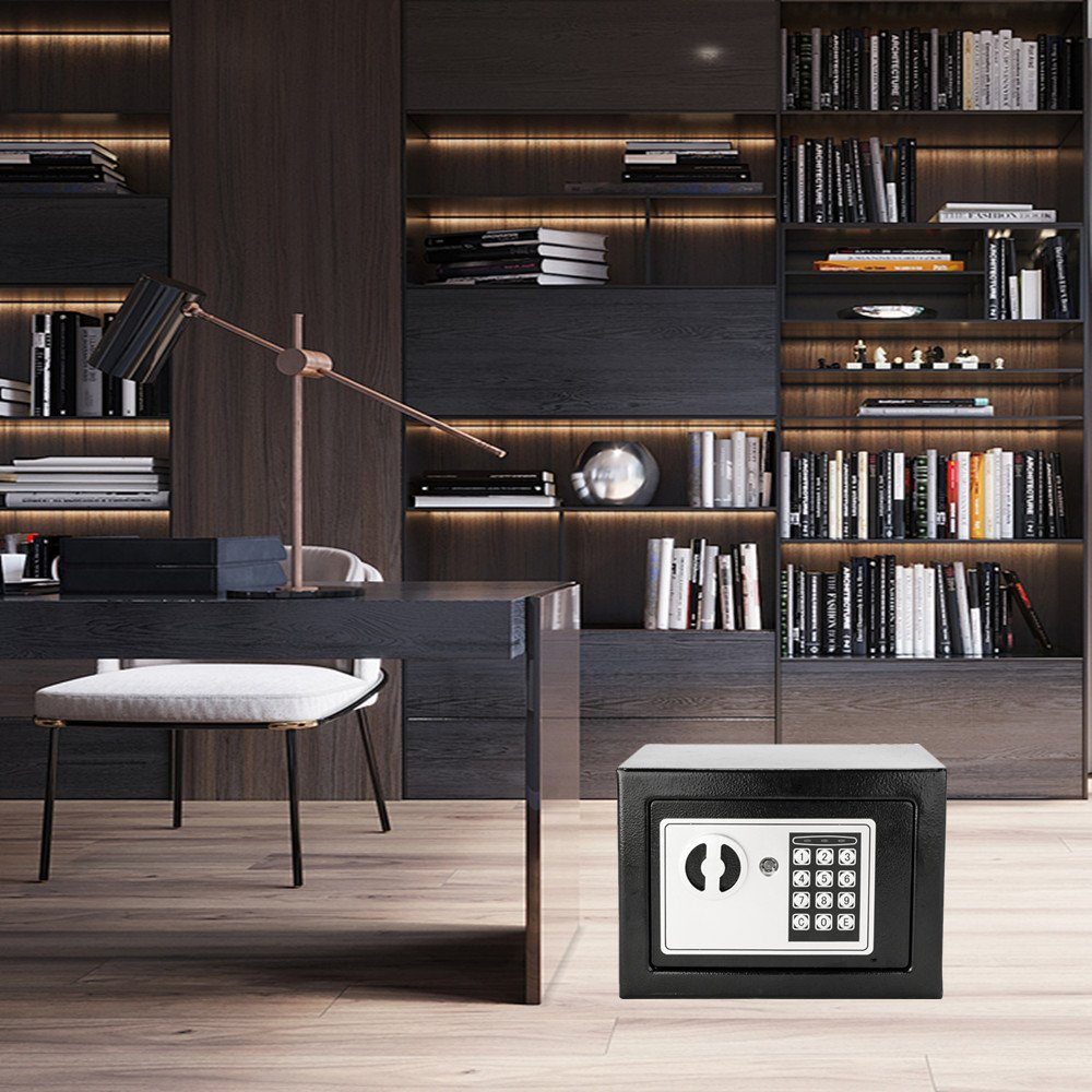 FCH Tresor Elektronischer Safe Tresor, mit Schlüssel Inkl. Batteriebox