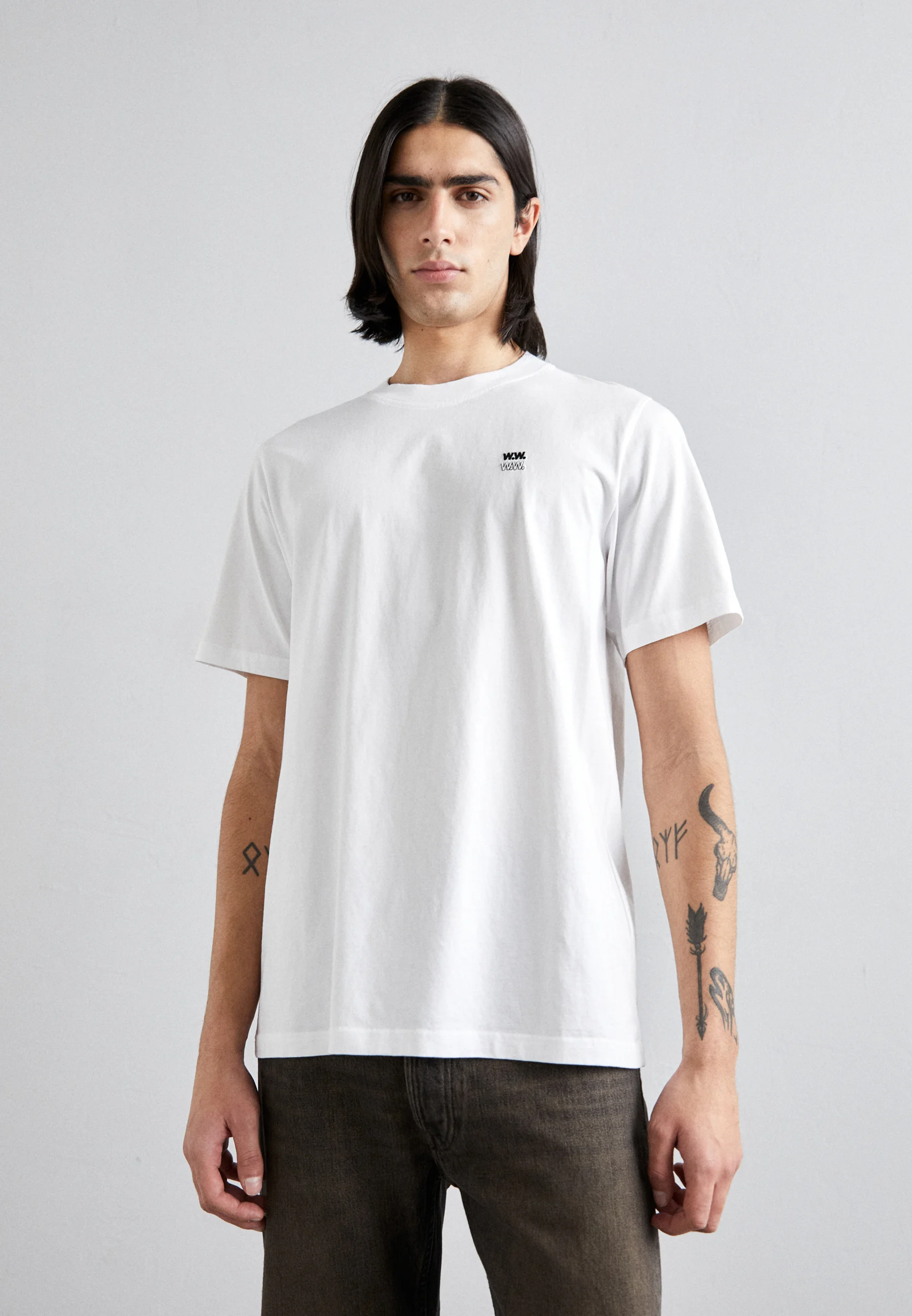 Wood Wood BOBBY DOBLE LOGO - Camiseta básica