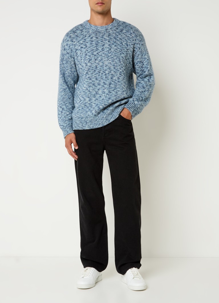Sandro Chunky knit wool sweater with melange design