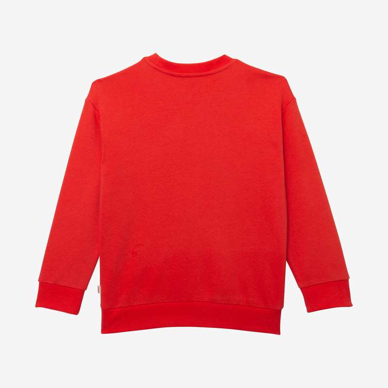 Sweat enfant message rouge en coton recyclé mixte Catimini
