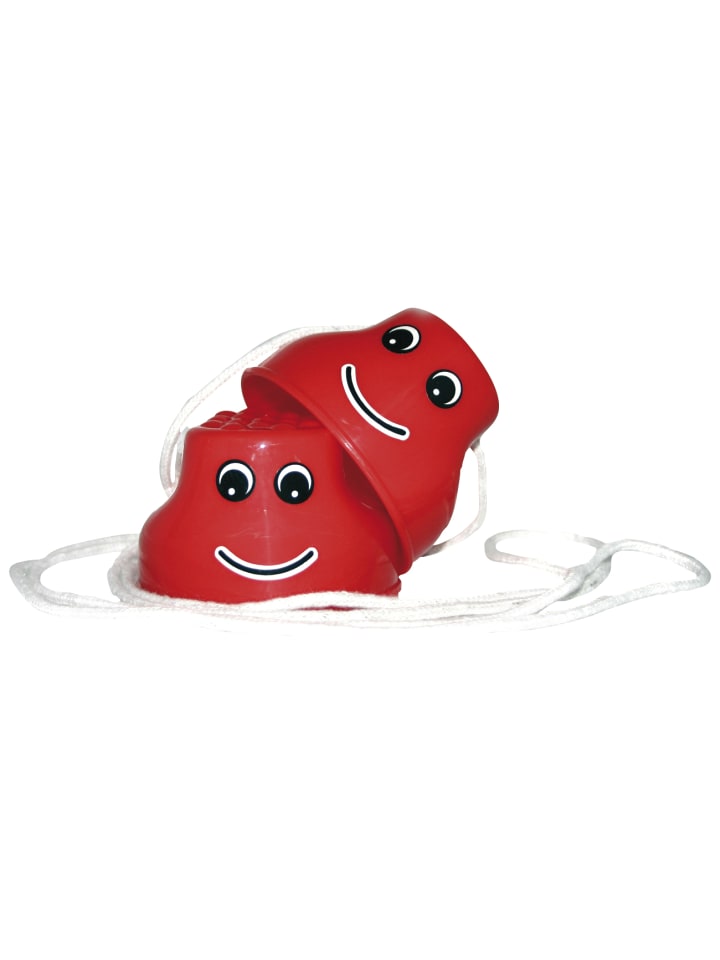 Eduplay Laufdollis / Laufstelzen mit Gesicht aus Kunststoff in Rot/Weiß in Rot/Weiß günstig kaufen onesize
