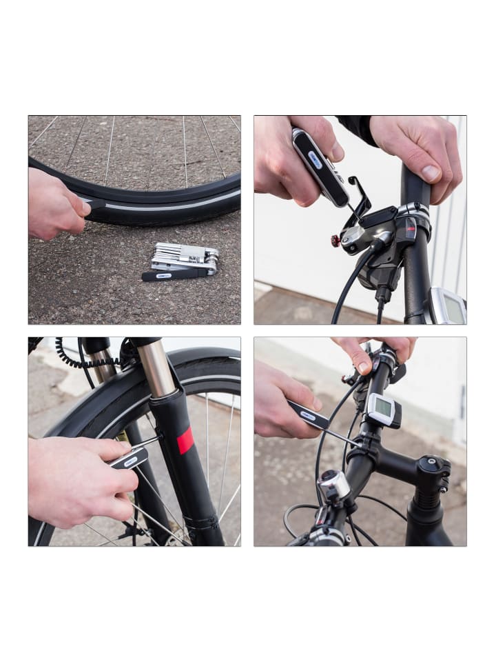 relaxdays Fahrrad Multitool in Schwarz/Silber günstig kaufen onesize