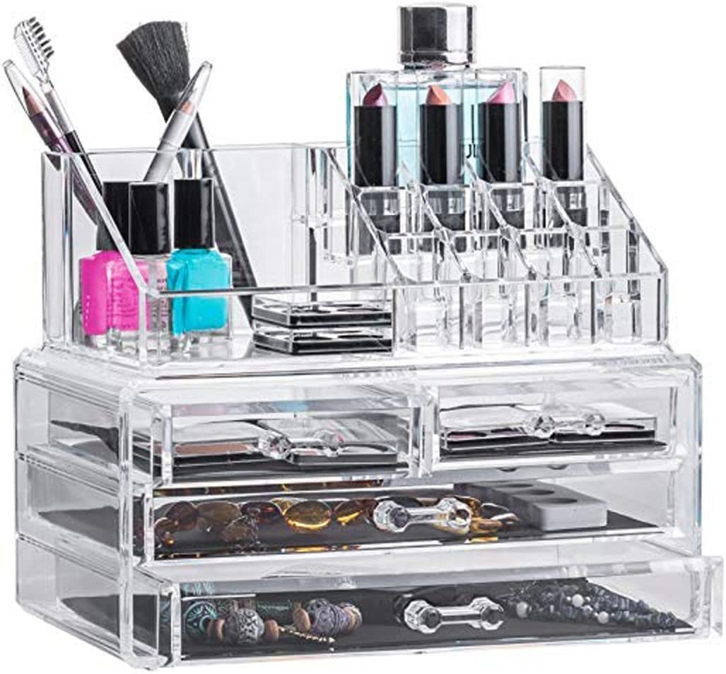 Solly's Schmuckkasten Anna Aufbewahrungsbox für Make-Up/Schmuck, Organizer aus Acryl