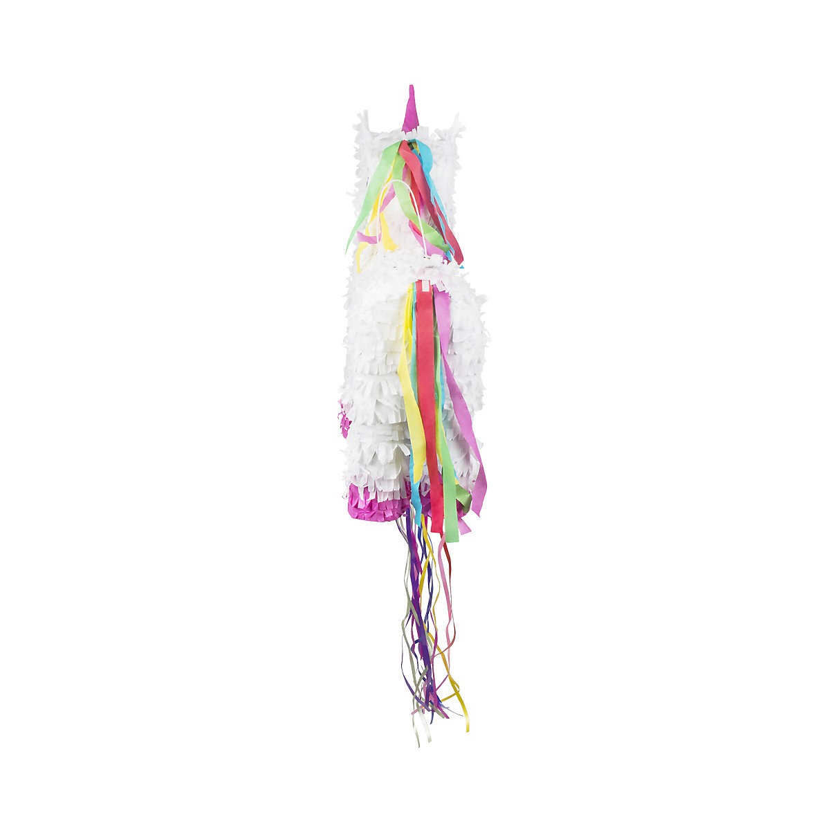 Zieh-Piñata Einhorn weiss (47 x 39 cm)