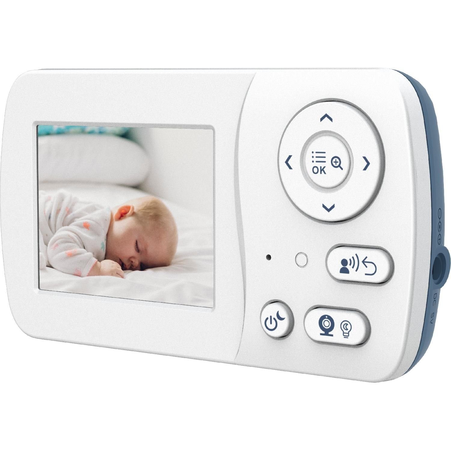 Telefunken Video-Babyphone VM-F200 Video-Babyphone 2,4'' Display Infrarotmodus 320x240 Px, Starre Kamera