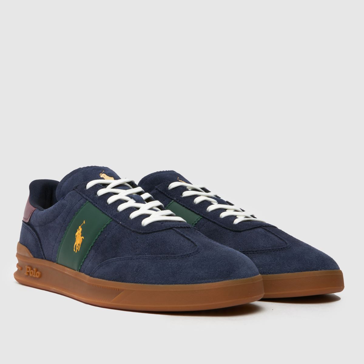 Polo Ralph Lauren – Heritage Aera – Marinblå, flerfärgade sneakers