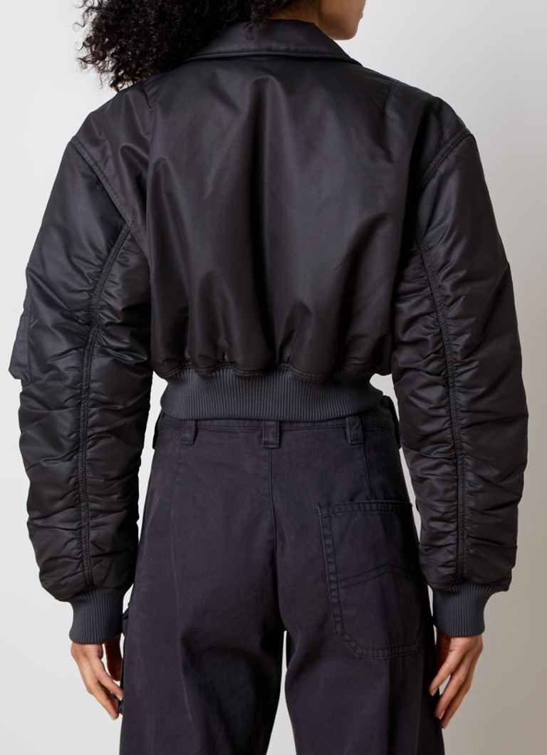 Jachetă bomber scurtă Acne Studios cu buzunare cu clapă