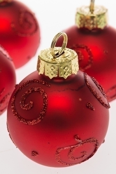 MyFlair Kartenhalter, Weihnachtsbaumkugel, 4er Set