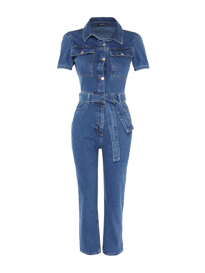 trendyol Jumpsuit in Blau günstig kaufen