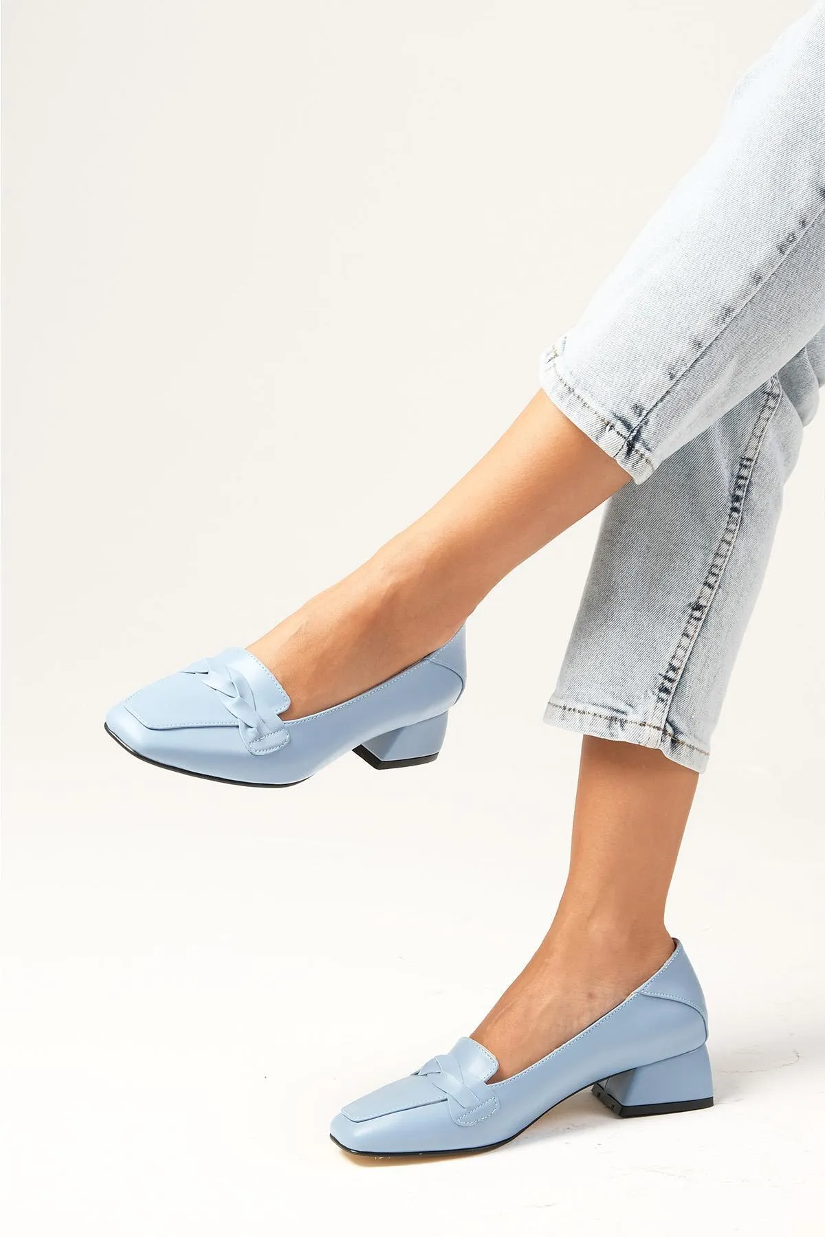Mio Gusto  High Heels - Blau - Blockabsatz