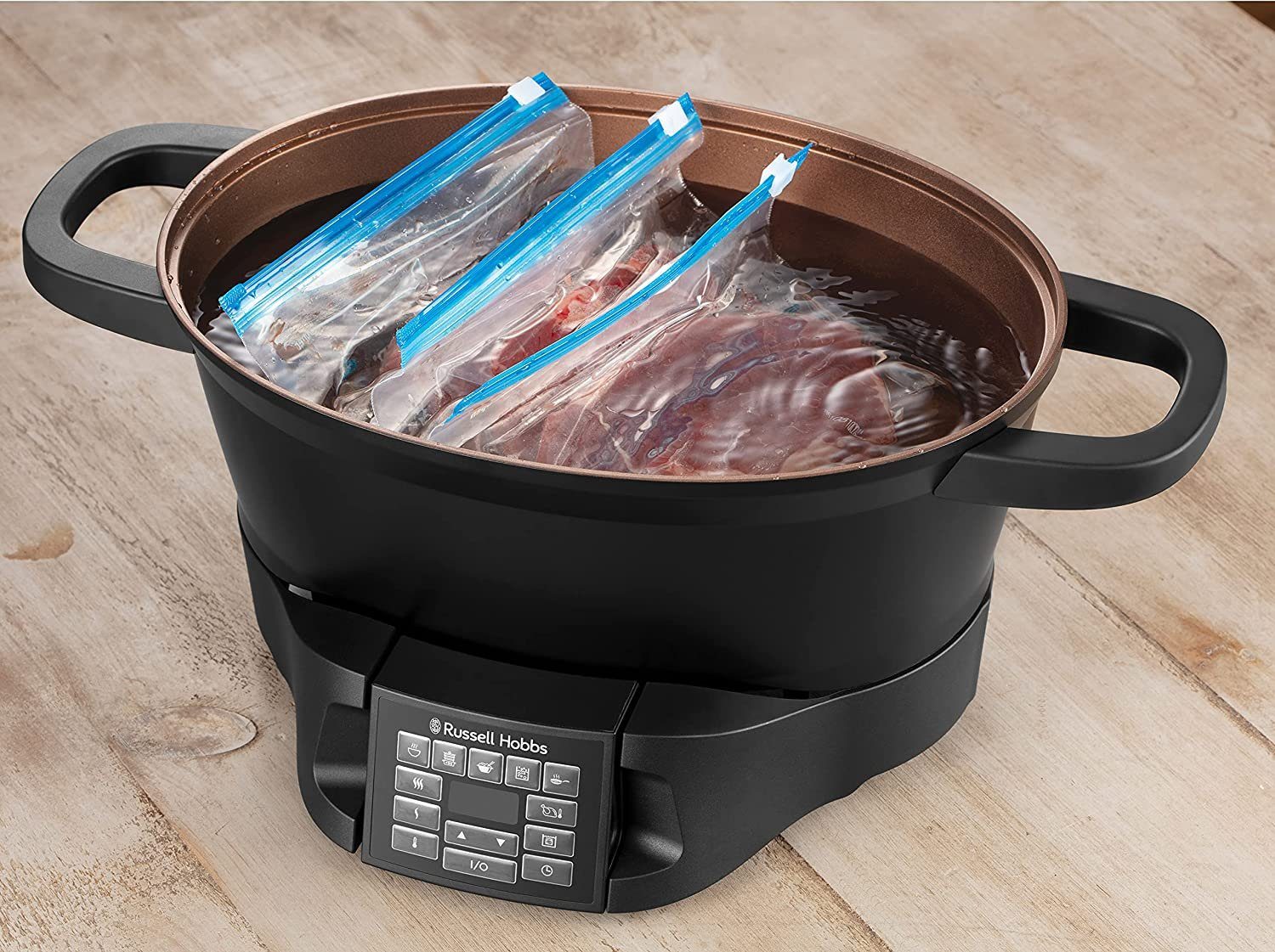 RUSSELL HOBBS Multikocher 8 Funktionen Schongarer Reiskocher Sous Vide 28270-56, 750 W