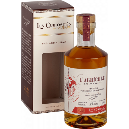 LES CURIOSITES DE LAUBADE - L'AGRICOLE FINITION FUT DE RHUM DE MARTINIQUE - EN ETUI