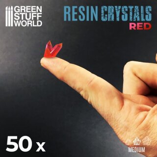 Resinkristalle - Red (Mittel)