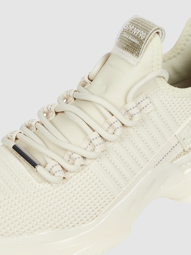 Sneaker mit Label-Detail Modell 'Maxilla' in sand