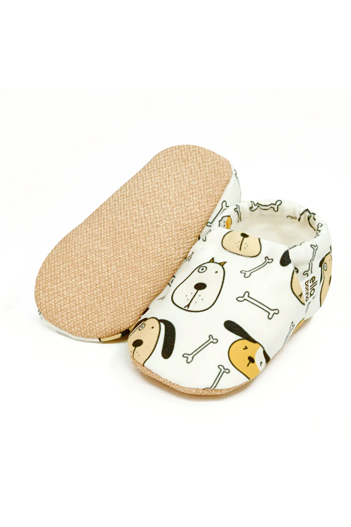 Ella Bonna  Rutschfeste Sohle, süßer Hund, Babyschuhe, Heimstiefel, Hausschuhe, Kinderzimmerschuhe, Hausschuhe
