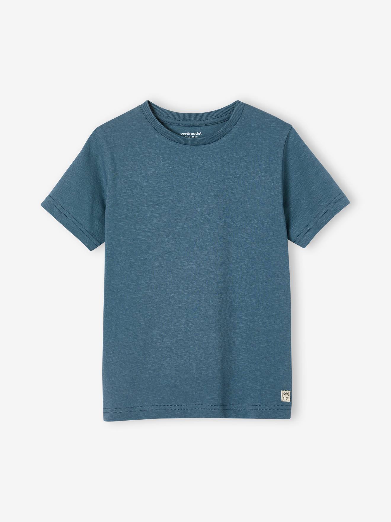 T-shirt Basics personnalisable garçon manches courtes bordeaux