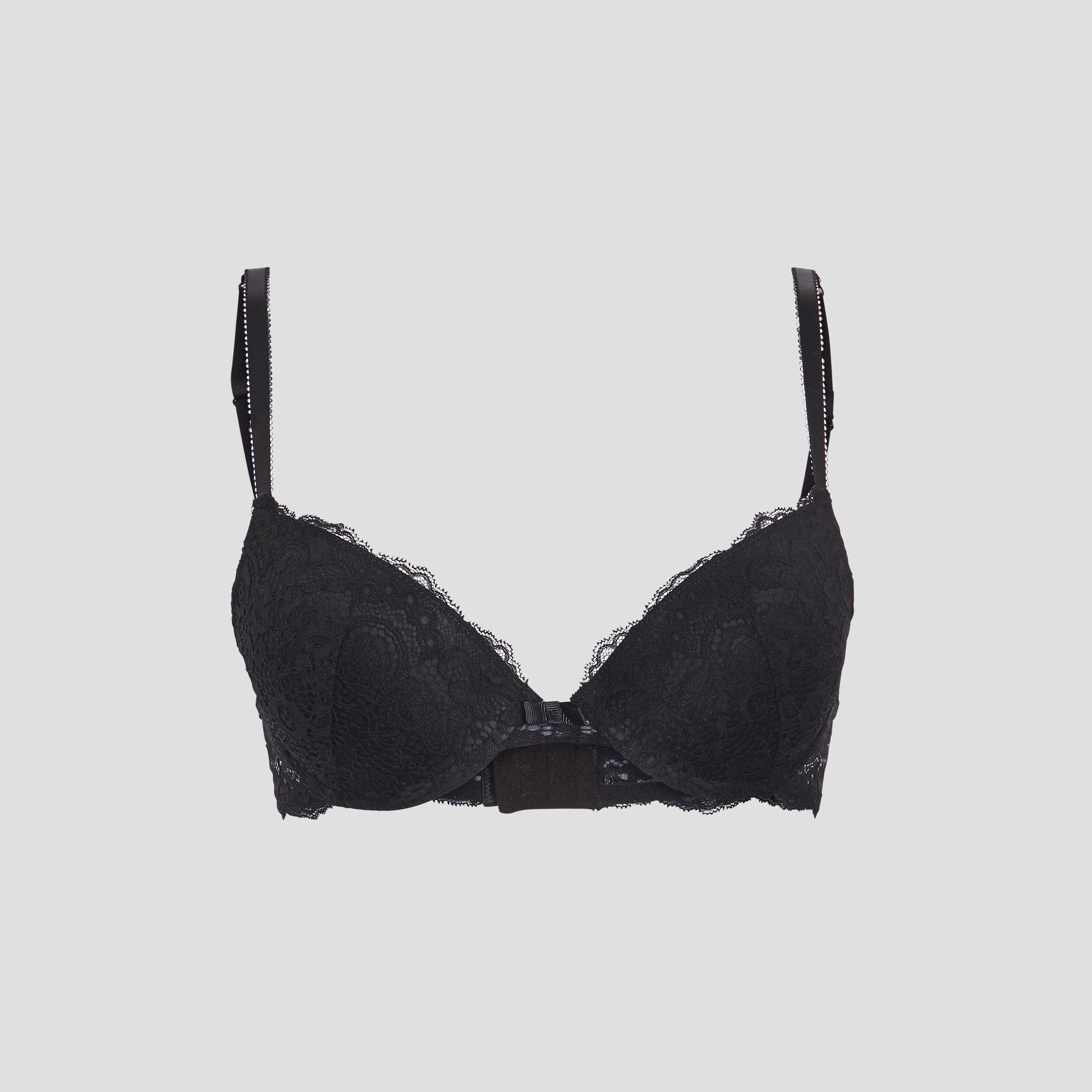 Soutien-gorge en dentelle ampliforme noir femme | La Halle