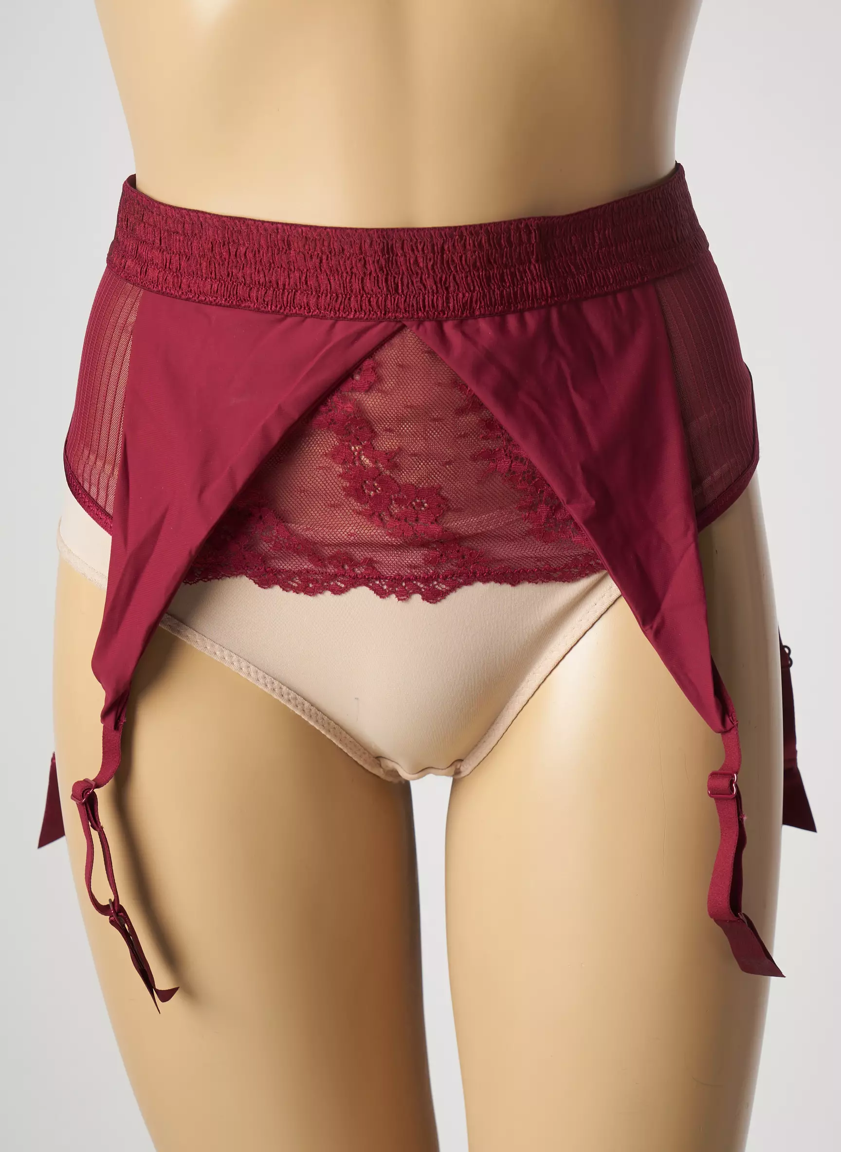 Passionata Guepieres Porte Jarretelles Femme couleur rouge