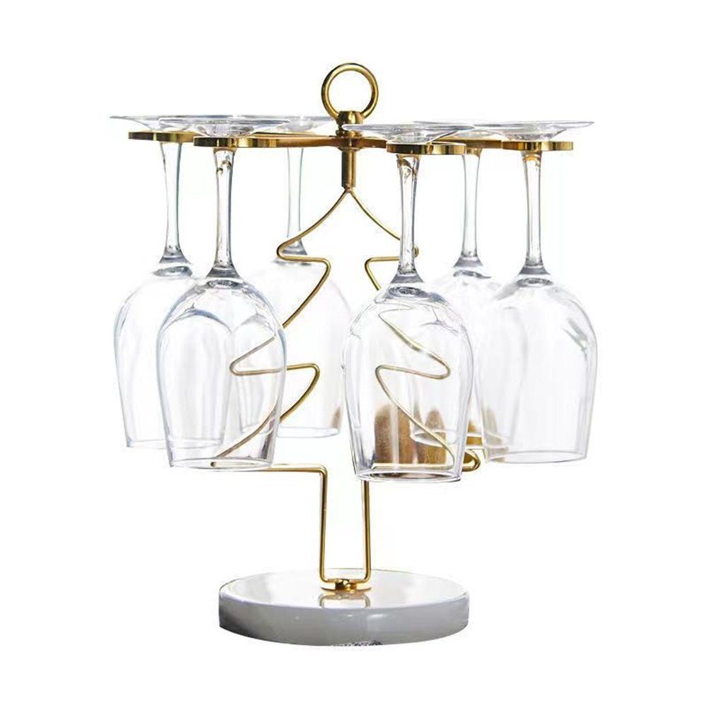 Zimtky Gläserhalter Flaschenhalter, Dekoration, Weinglashalter, Christbaumform, 35,5 cm