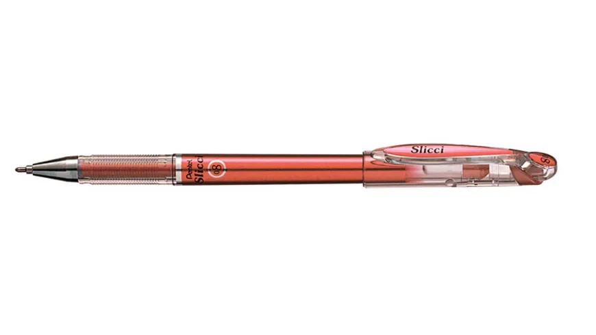 Pentel Tintenroller Slicci Metallic rot