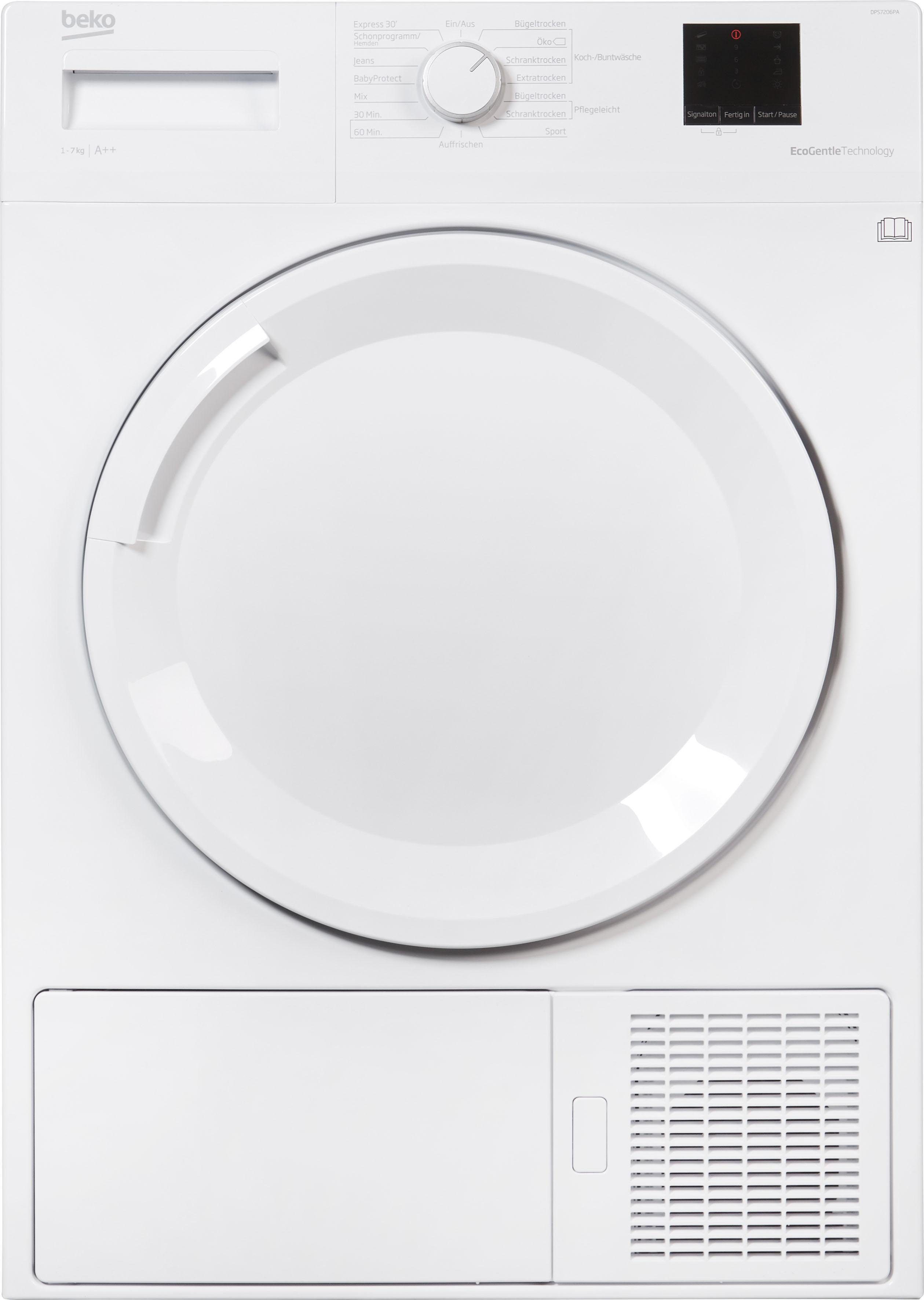 BEKO Wärmepumpentrockner DPS7206PA, 7 kg